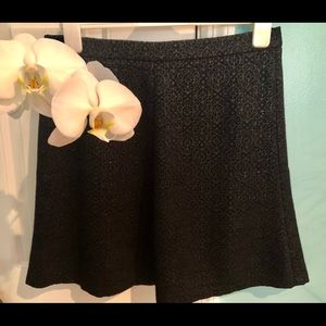 Ann Taylor Loft Black Shimmering Skirt